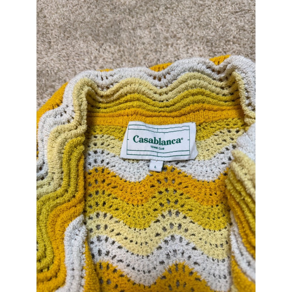 Casablanca Wavy Gradient Crochet Shirt Size L - Picture 5 of 5